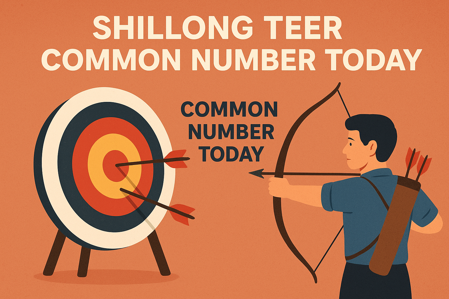 Shillong Teer arrows and target representing common number trends